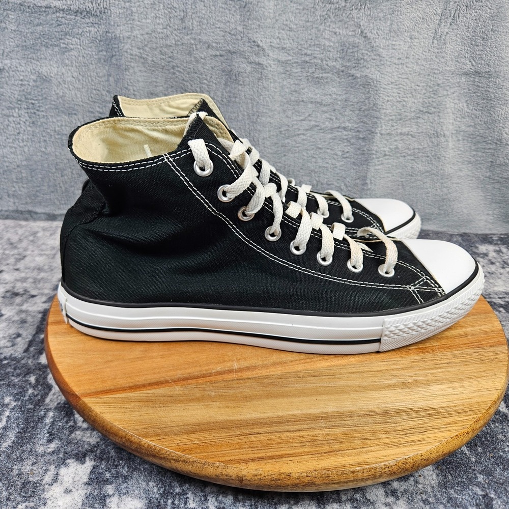 Converse Chuck Taylor All Star Shoes Mens 10.5 Black High Tops Canvas Casual